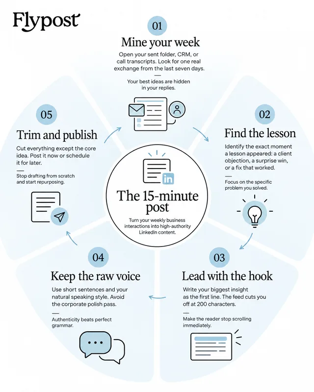 Infographic: the 15-minute post