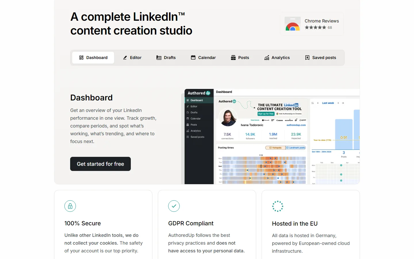 AuthoredUp product screenshots from its website